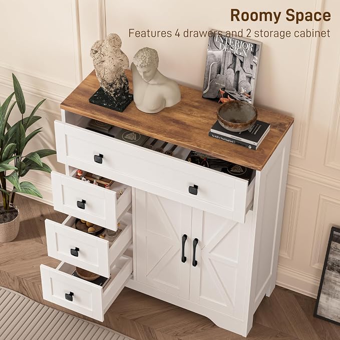 Vabches Farmhouse Storage Cabinet - Image 6
