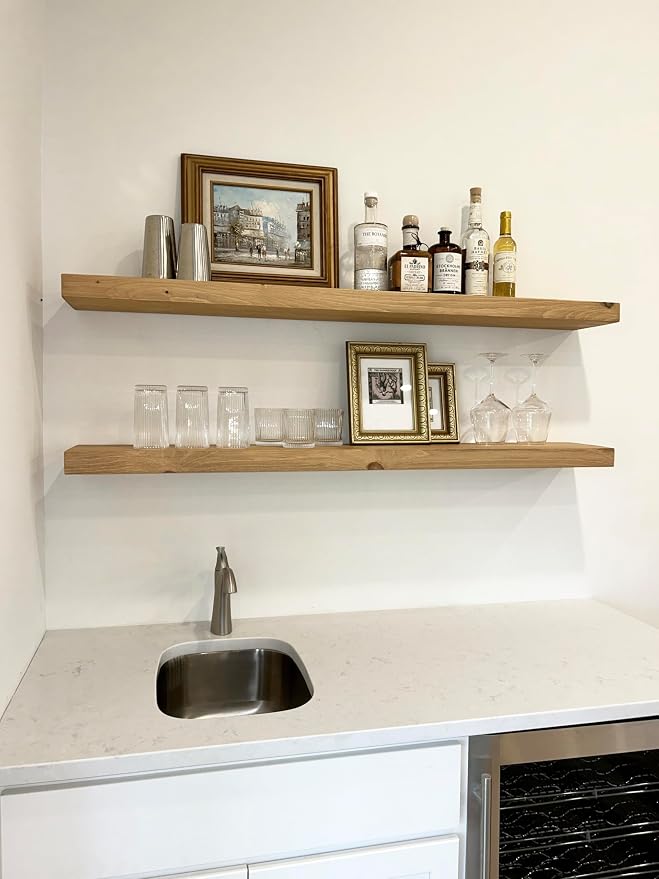 joelsantiques 42 Inch Wooden Floating Shelves - Image 5