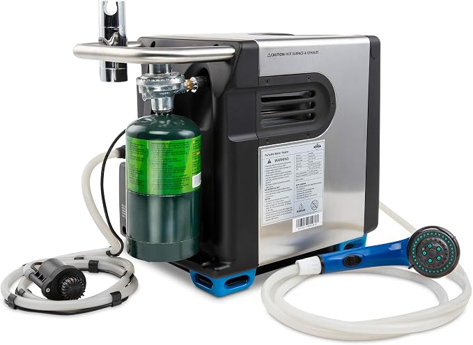 Hike Crew Portable Propane Water Heater & Shower Pump w/Built-in Battery | - Image 7