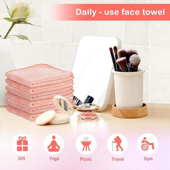 Nugilla Makeup Remover Cloth 12 x 12 Inch, Reusable Makeup Remover Towels - Image 7