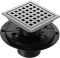 Shower Drain, Chrome 4 inch Square Shower Floor Drain by Unknown