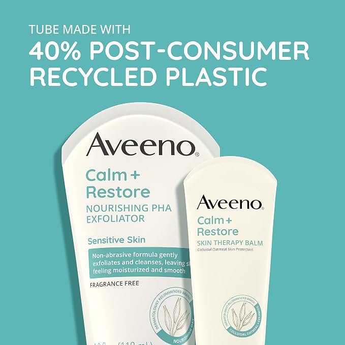 Aveeno Calm + Restore Skin Therapy Balm, Soothing & Moisturizing Skin Protectant - Image 4