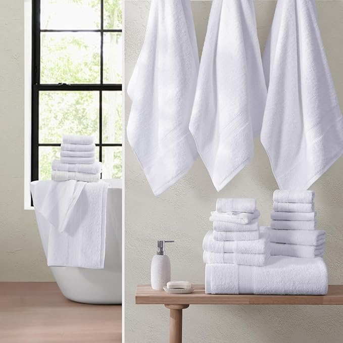 LANE LINEN 100% Cotton Luxury Bathroom Towel Set - Image 5