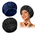 Reusable Shower Cap for Women, Large Waterproof Shower Bonnet Washable Elastic by Edoneery
