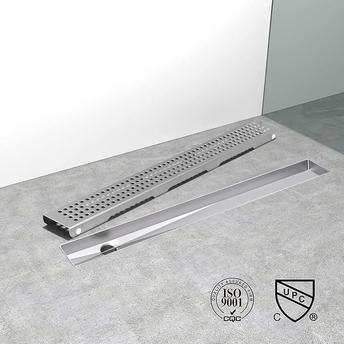 Offset Linear Shower Drain, Shower Drain 36 inch - Image 4