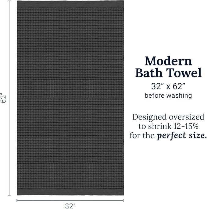 GILDEN TREE Waffle Towels for Bathroom Luxury 100% Cotton Bath Towels, Quick - Image 9