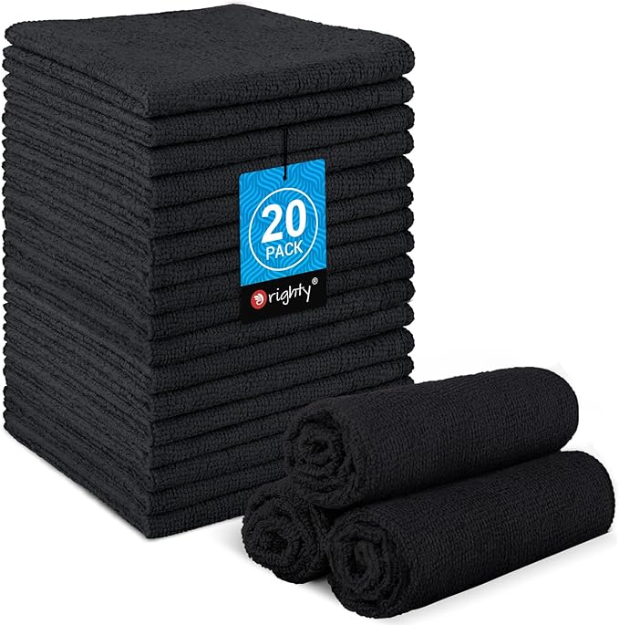 Orighty Washcloths Towels Set 20 Pack, Highly Absorbent and Soft Feel by AllRightinOrighty