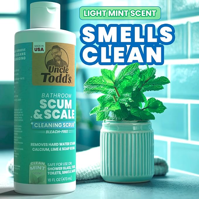 Uncle Todd's Scum & Scale Bathroom Cleaner Hard Water Stain & Soap Scum Remover - Image 6