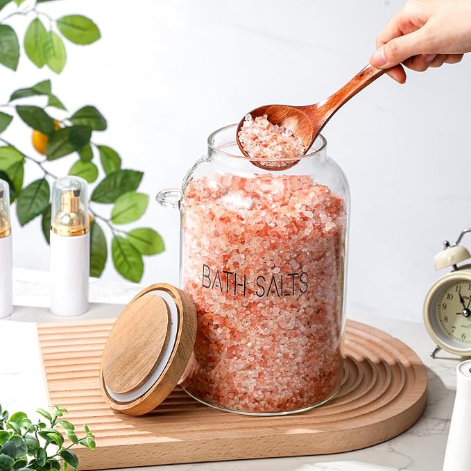1 Piece 94 oz Bath Salts Glass Jar - Image 4