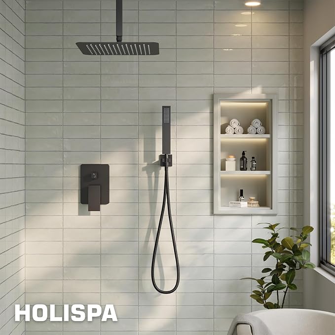 Ceiling Mount Shower System, High-Pressure Showerheads Set - Image 8