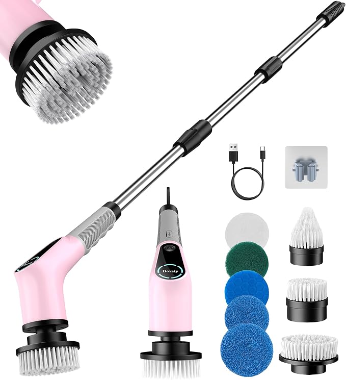 Dovety Electric Spin Scrubber, Cordless Cleaning Brush, Shower Scrubber by Dovety