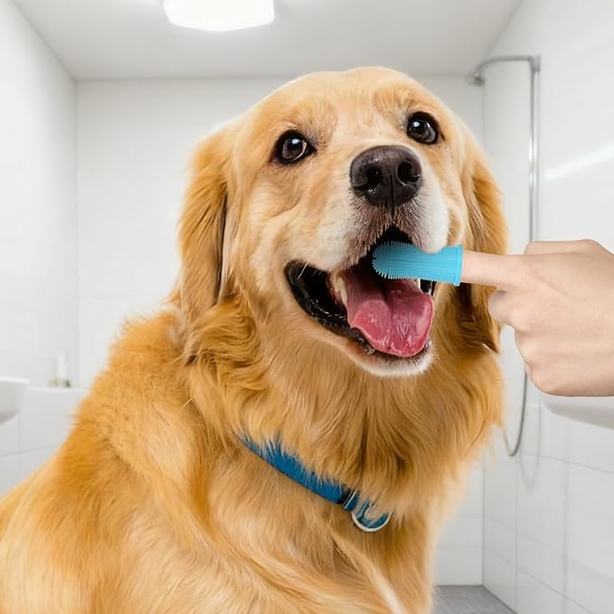 4Pcs Dog Bath Brush Set Non-Slip Shampoo Brush Anti-Slip Adjustable Massage - Image 7