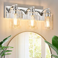 3-Light Bathroom Light Fixtures Modern Chrome Vanity Lights by ALAISLYC