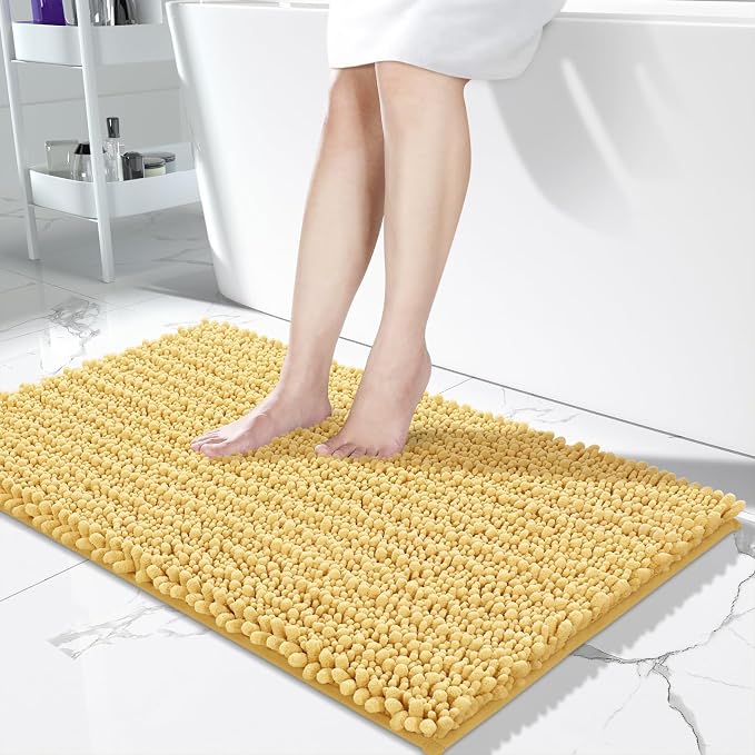 Yimobra Long Bathroom Rugs Non Slip Washable 44x24 Inch by Yimobra