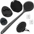 Manmihealth Silicone Back Scrubber & Soft Bath Glove, Silicone Scalp Massager by ManmiHealth