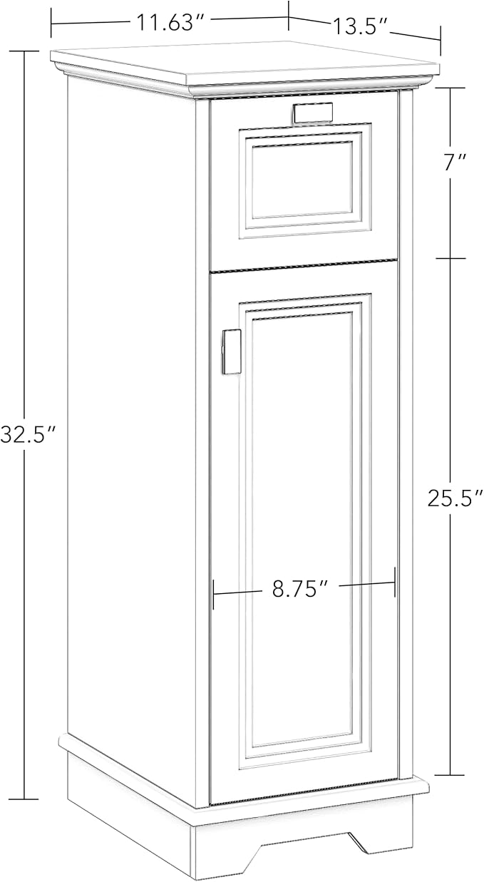 RiverRidge Geneva Slim Linen Cabinet - Image 3