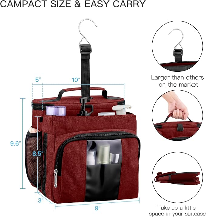 Bukere Portable Shower Caddy College Dorm Room Essential, Shower Caddy Tote Bag - Image 5