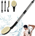 Back Scrubber Anti Slip for Shower, 21.7” Detachable Back Bath Brush for Shower by BTideas