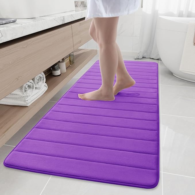 Buganda Memory Foam Bath Mat, Ultra Soft and Non-Slip Bathroom Rugs, Water by Buganda