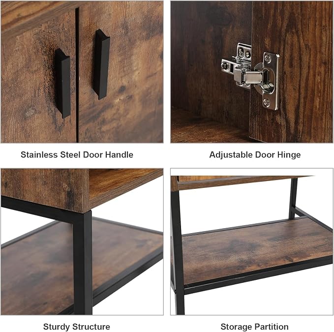 UEV Rustic Brown 36 Inch Bathroom Vanity - Image 7