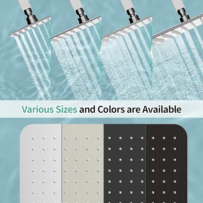 SR SUN RISE 16 Inch Rain Shower Head, High Pressure Rainfall Showerhead Large - Image 7