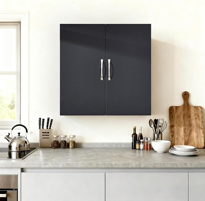 SoBuy Wall Cabinet Laundry Room Kitchen, Over Toilet Storage Cabinet, Medicine - Image 9