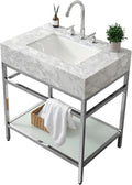 Gesipor Bathroom Carrara Marble Vanity by Gesipor