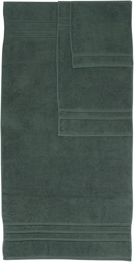 Luxury Hotel & Spa, Turkish Cotton Dark Green Towels Bathroom Sets | 6 Pieces - Image 4