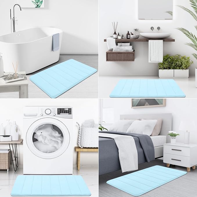 Buganda Memory Foam Bath Mat, 35.4" x 24", Ultra Soft and Non-Slip Bathroom Rugs - Image 7