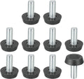 PATIKIL 10 Pcs M8 x 20mm Thread Adjustable Furniture Levelers, Furniture Feet by PATIKIL