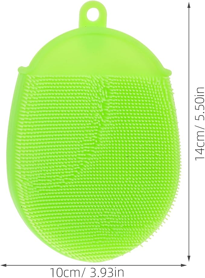 Silicone Body Brush Shower Scrub Glove Spa Massage Bath Mitt Exfoliating Dead - Image 2