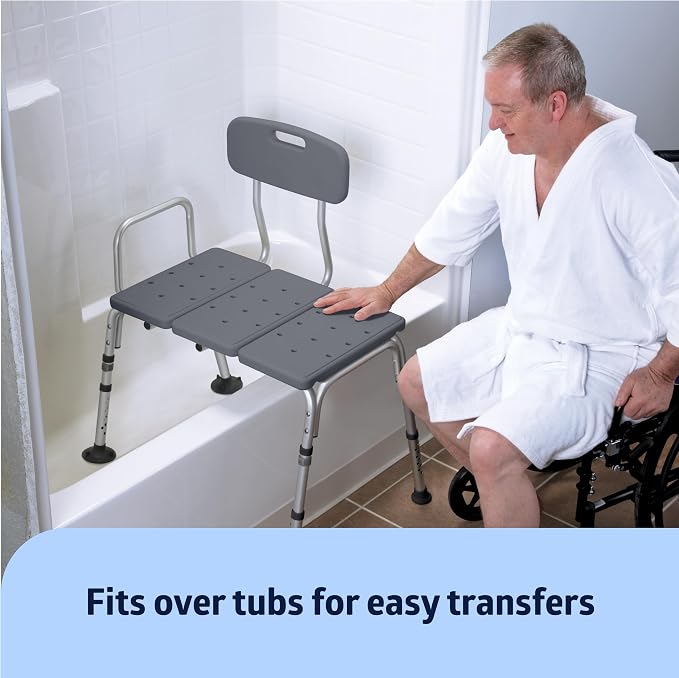 Medline Tub Transfer Bench, Shower Chair - Image 5