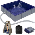 Upgraded Portable Shower Pan, Foldable Camping Shower Base by Thallike