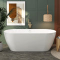 FerdY 67" Bali Elite Acrylic Freestanding Bathtub, Gracefully Shaped by FerdY