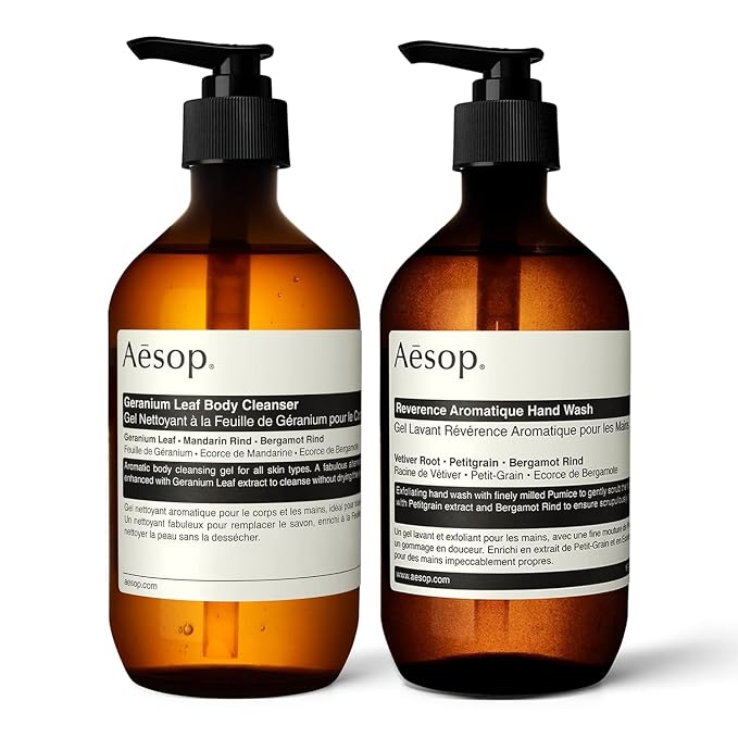 Aesop Reverence Aromatique Hand Wash & Geranium Leaf Body Cleanser | Paraben by AesopUSA