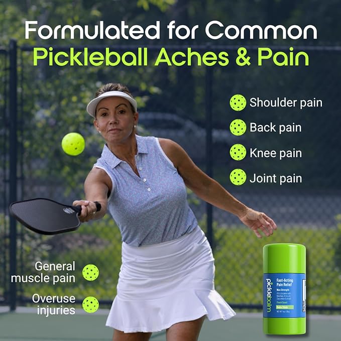 PickleBalm Pickleball In-Game Muscle Pain Relief Balm Stick - Image 3