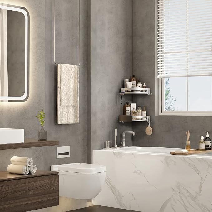 VOLPONE Corner Shower Shelves - Image 2