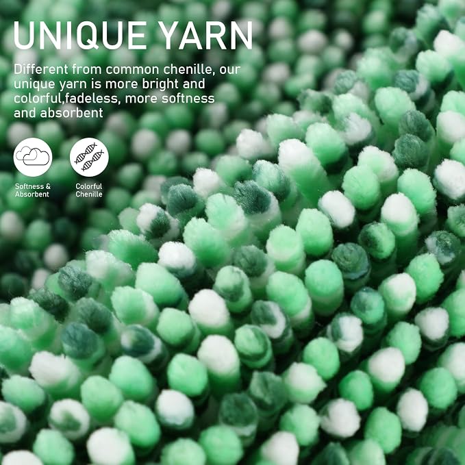 Yimobra Luxury Bathroom Rugs, Extra Soft Chenille Mats - Image 2