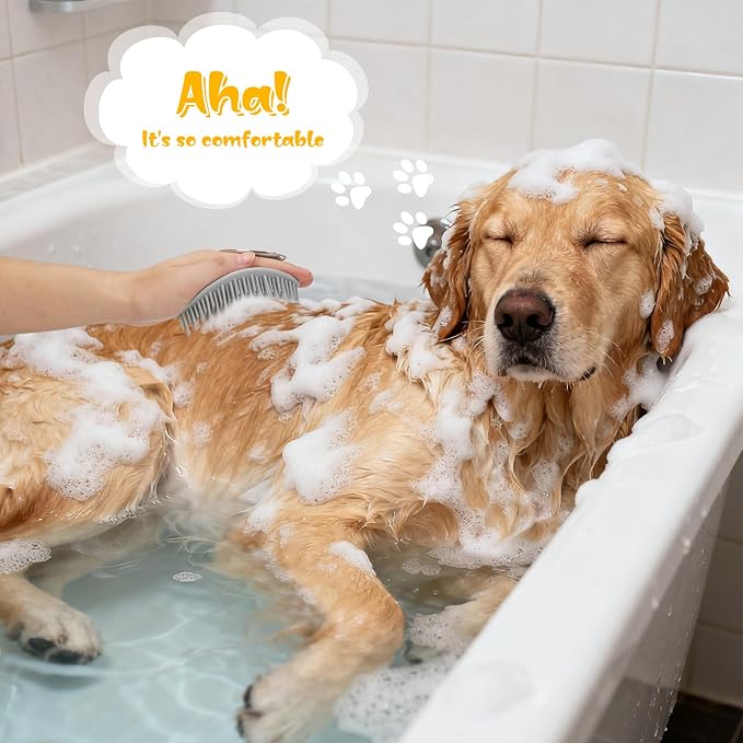 4Pcs Dog Bath Brush Set Non-Slip Shampoo Brush Anti-Slip Adjustable Massage - Image 5