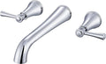 SITGES High Flow Chrome Wall Mount Bathtub Faucet by SITGES