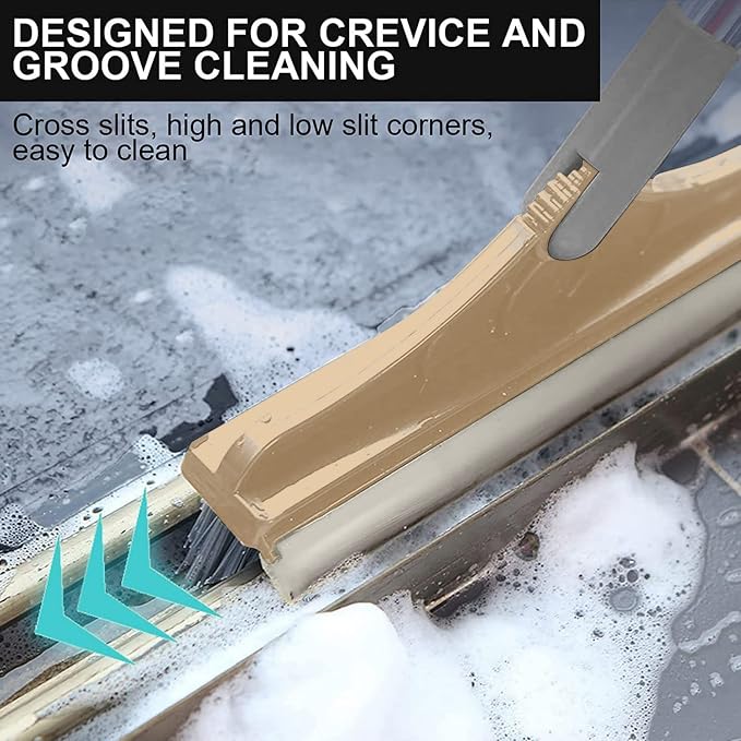 2 in 1 Cleaning Floor Scrub Brush Floor Brush Scrubber New Upgraded 53.5" Long - Image 3