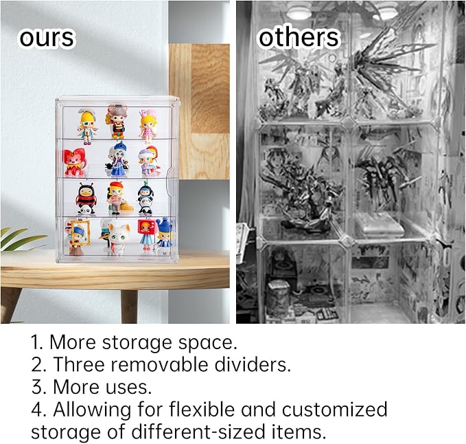 3X-Large 4 Tiers 17.7"X13"X13" Acrylic Display Case - Image 4