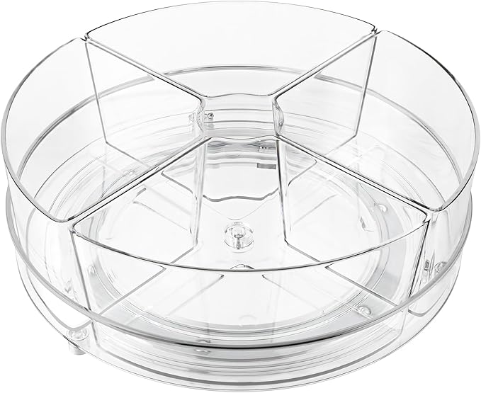 Lazy Susan Organizer, 9 inch Rotating Storage Organizer by SlowSLog