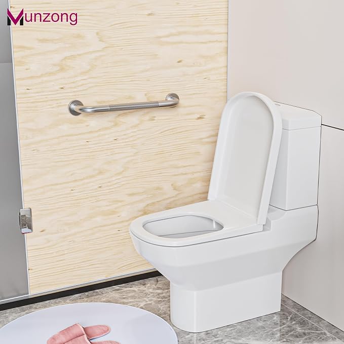 16 Inch Anti Slip Shower Grab Bar, Munzong Stainless Steel Handicap Grab Bars - Image 6
