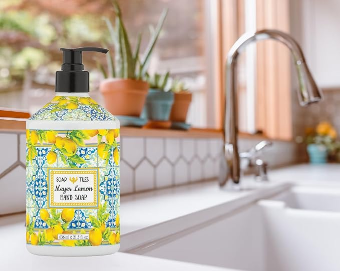 Soap Tiles Hand Soap | Home and Body Company | 21.5 fl oz Bottles | 4 Pack | - Image 2