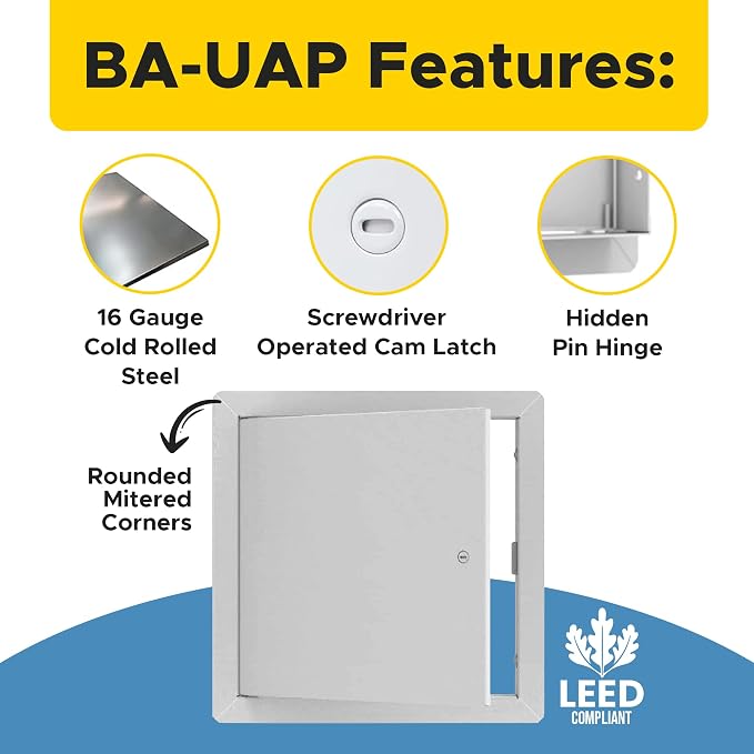 Best 12" x 16" Universal Access Panel – Flush Steel Door - Image 2