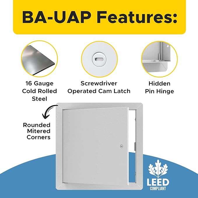 Best 8" x 12" Universal Access Panel – Flush Steel Door - Image 2