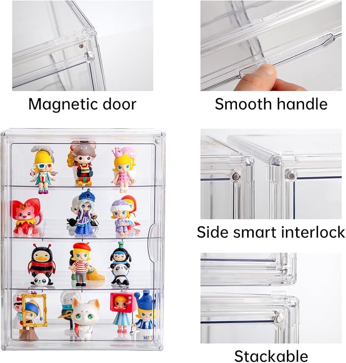3X-Large 4 Tiers 17.7"X13"X13" Acrylic Display Case - Image 3