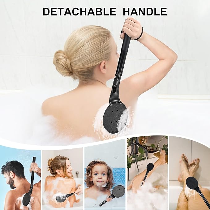 Back Scrubber Anti Slip for Shower, 25.7” Telescopic Back Bath Brush for Shower - Image 5