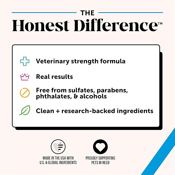 Pet Honesty Chlorhexidine Cat & Dog Seasonal Itch Relief Shampoo, Skin and Coat - Image 6